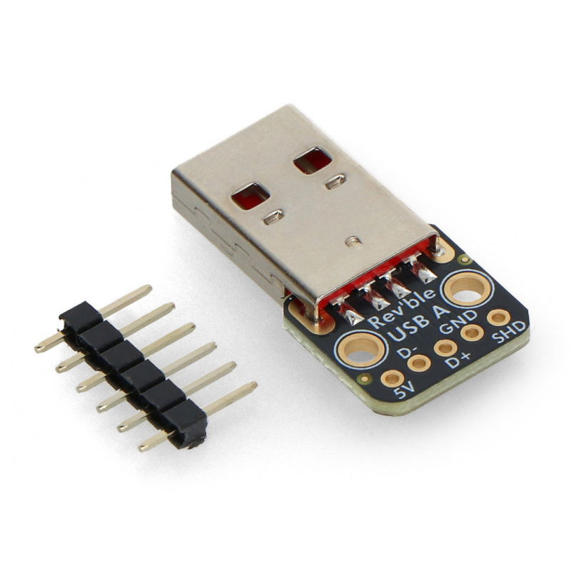 Adafruit Reversible USB Type A Plug Connector Breakout