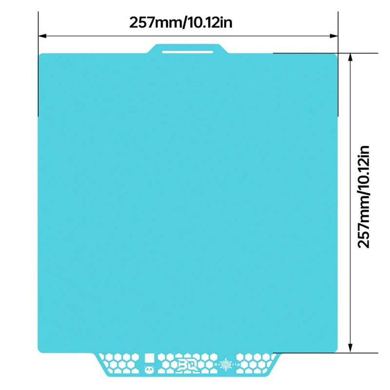 BIQU Panda Buildplate CryoGrip Pro Glacier 257*257