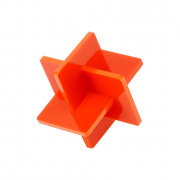 3mm Orange Opaque Glossy Acrylic (3PCS) - YB003
