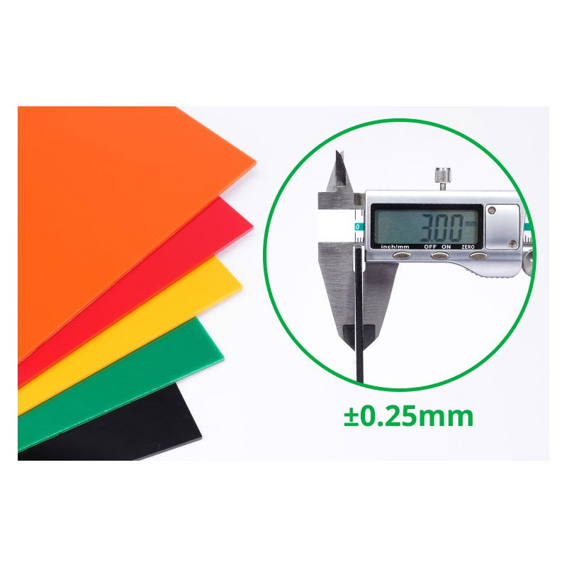 3mm Orange Opaque Glossy Acrylic (3PCS) - YB003