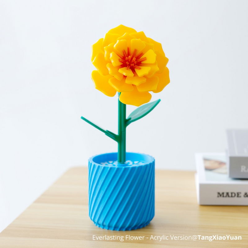 3mm Orange Opaque Glossy Acrylic (3PCS) - YB003