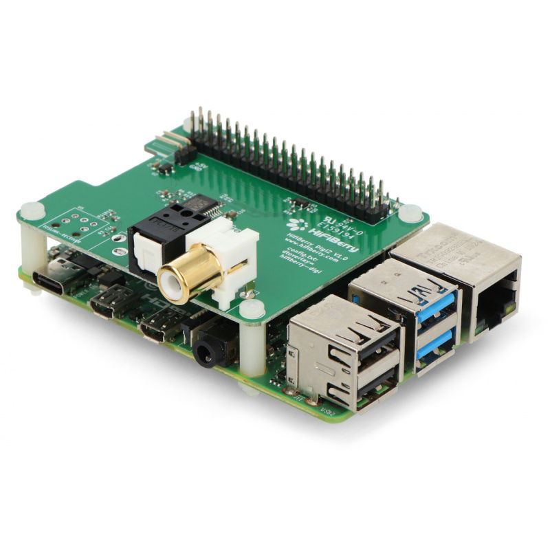 HiFiBerry Digi2 Standard - zvuková karta pro Raspberry Pi 4B /