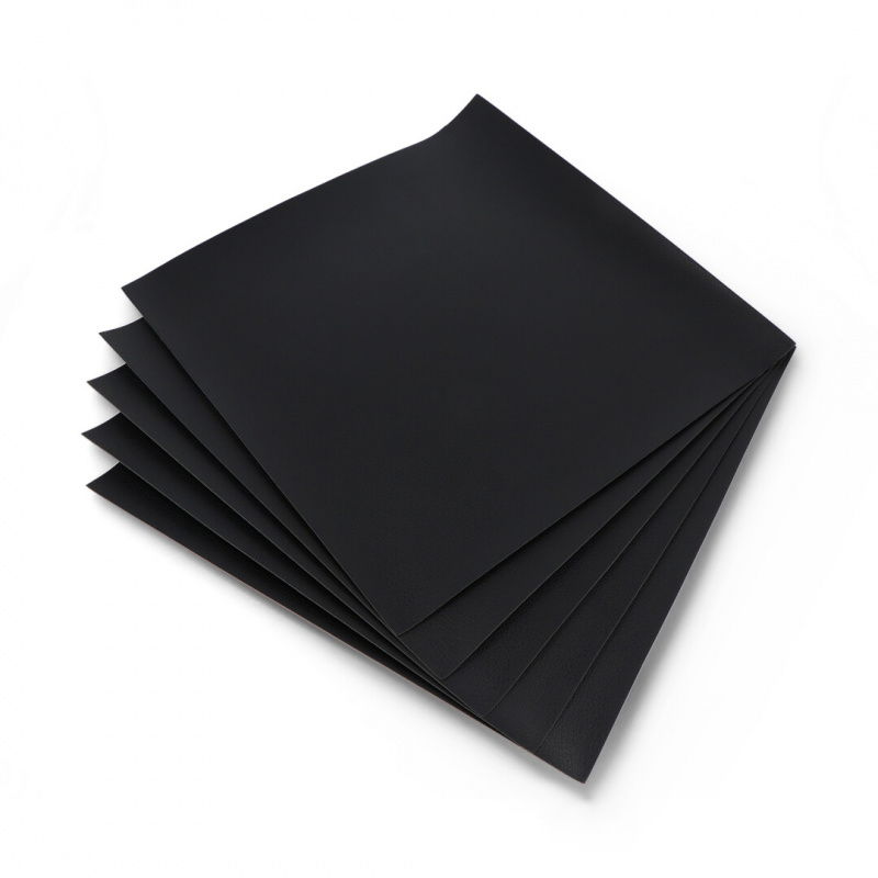Black Pebbled PU Leatherette Fabric - YD001