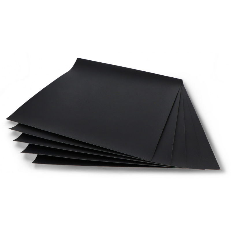 Black Pebbled PU Leatherette Fabric - YD001