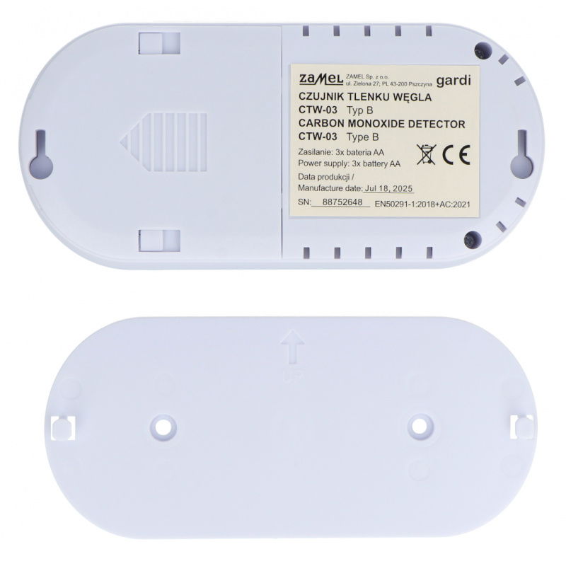CZUJNIK TLENKU WĘGLA BATERYJNY TYP: CTW-03
