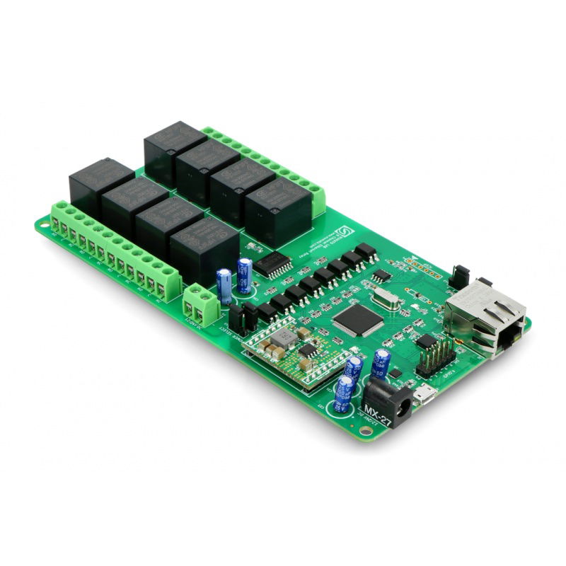 Numato Lab - 8kanálový reléový modul 12V 10A/250VAC + 10GPIO -