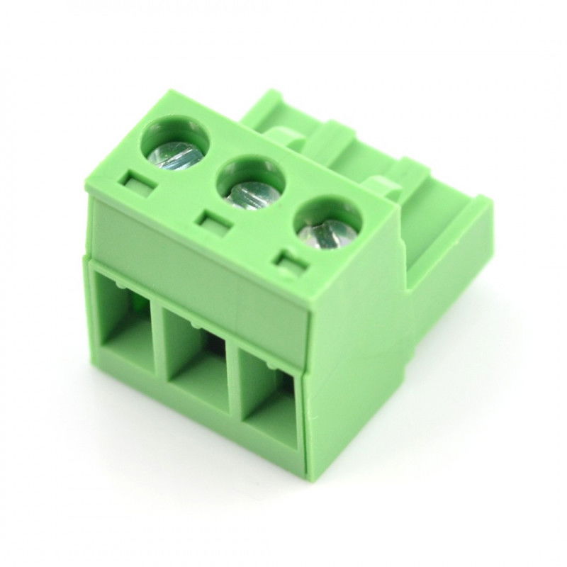 Vnitřní montážní lišta, 3pinová, rozteč 5,08 mm, ocelová klec