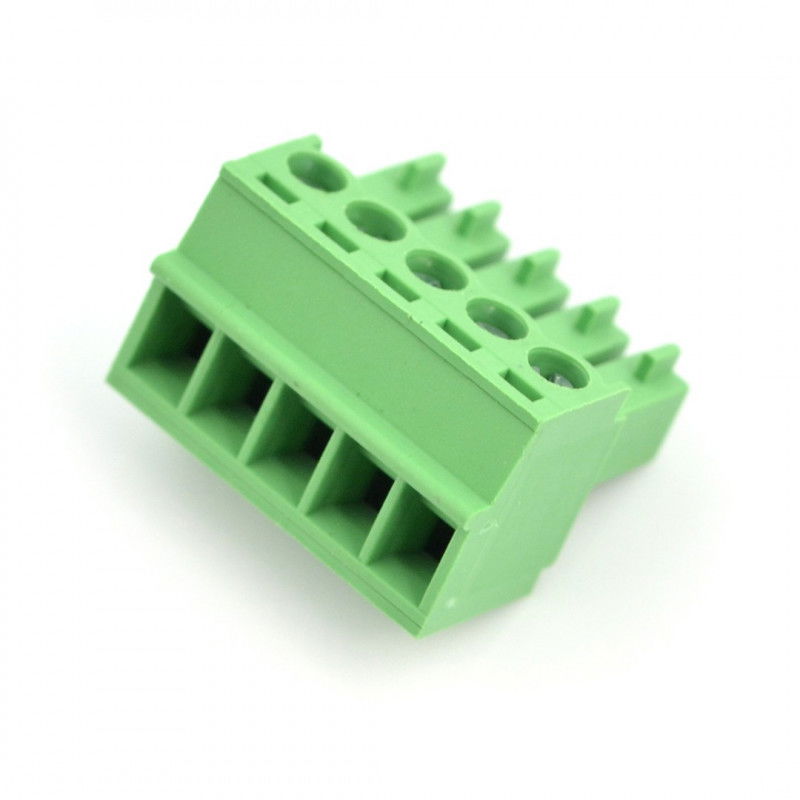 Samice, 5pinová montážní lišta, rastr 3,5 mm