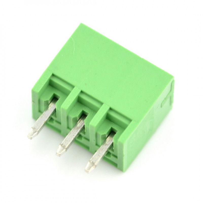 Zástrčka, 3kolíková montážní lišta, rozteč 3,5 mm, vertikální, zabudovaná