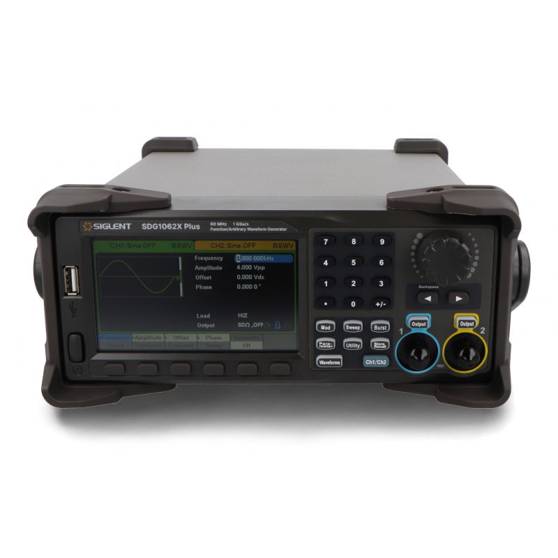 Generator arbitralny Siglent SDG1062X Plus - 60MHz, 2CH, 16 bit
