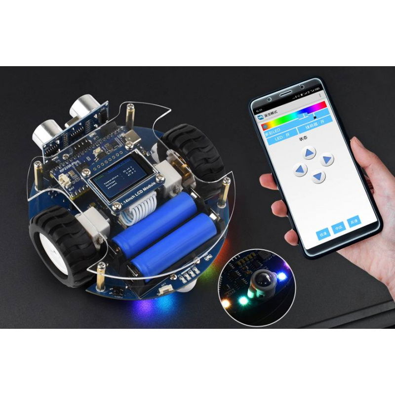 Pico2Go Mobile Robot, Based On RP2350-Plus (wersja EU)