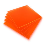 Plexi fluo pomarańczowa 3mm 290x290mm (5szt)