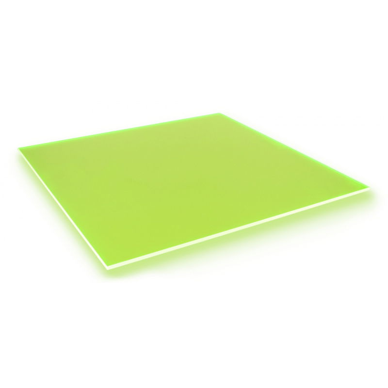 Plexi fluo zielona 3mm 290x290mm (5szt)