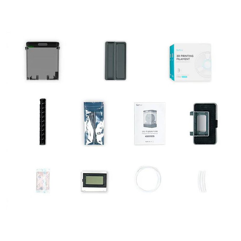 Sunlu Storage Box Set (Storage Box + PLA + 2.0 Black 1kg*2)