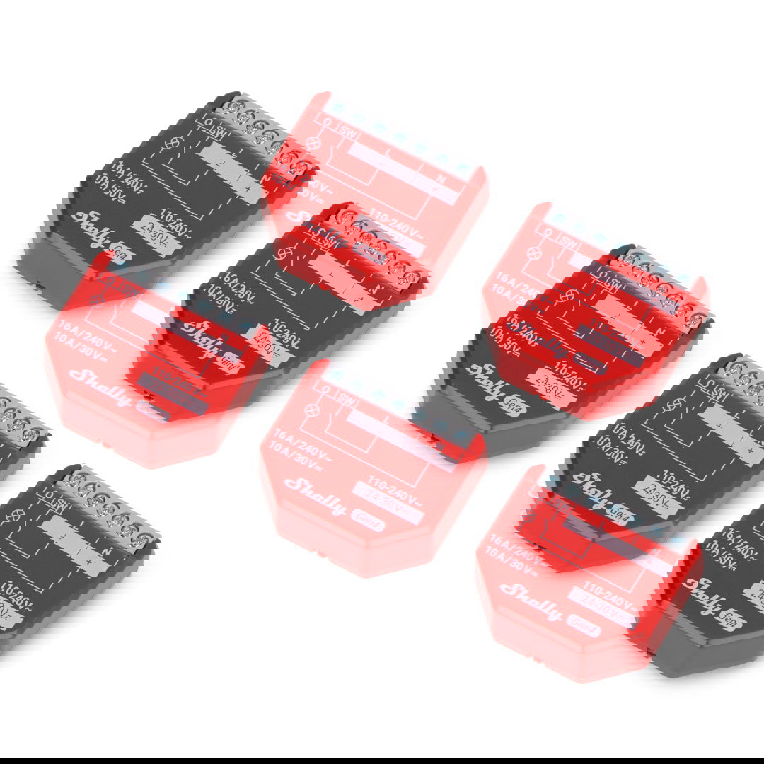 Shelly Zestaw 4 Sterowników Shelly Zigbee/Matter