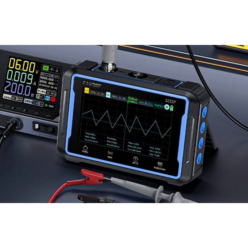 Przenośny oscyloskop z ekranem dotykowym 3w1 FNIRSI 2C53P 4,3"