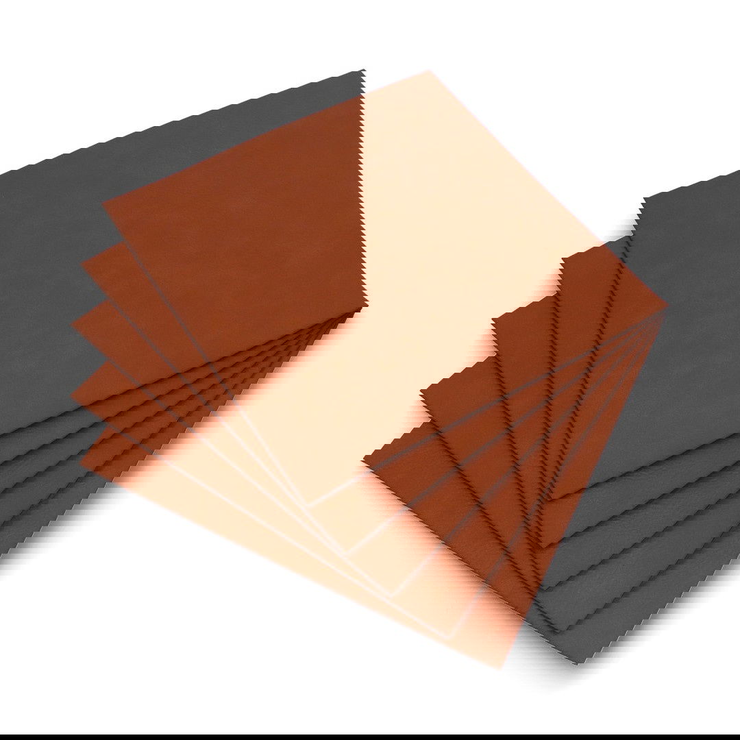 Skóra do grawerowania cynamonowy brąz 200x200mm (5szt.)