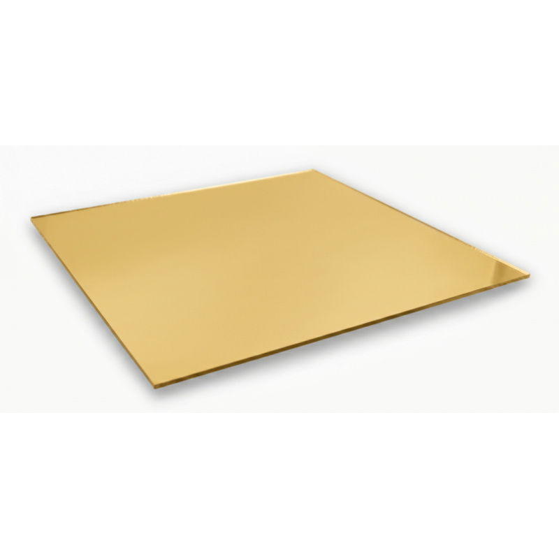 Plexi złote lustro 3mm 200x200mm (5szt)