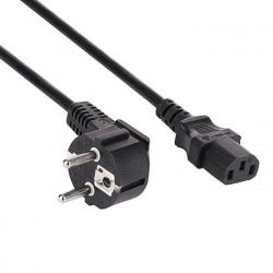 Kabel zasilający Akyga AK-PC-05S CU 3x1.5mm² CEE 7/7 / IEC C13