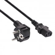Kabel zasilający Akyga AK-PC-05S CU 3x1.5mm² CEE 7/7 / IEC C13