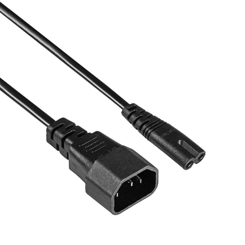 Kabel zasilający przedłużacz Akyga AK-PC-15A CCA 2x0.5mm² IEC