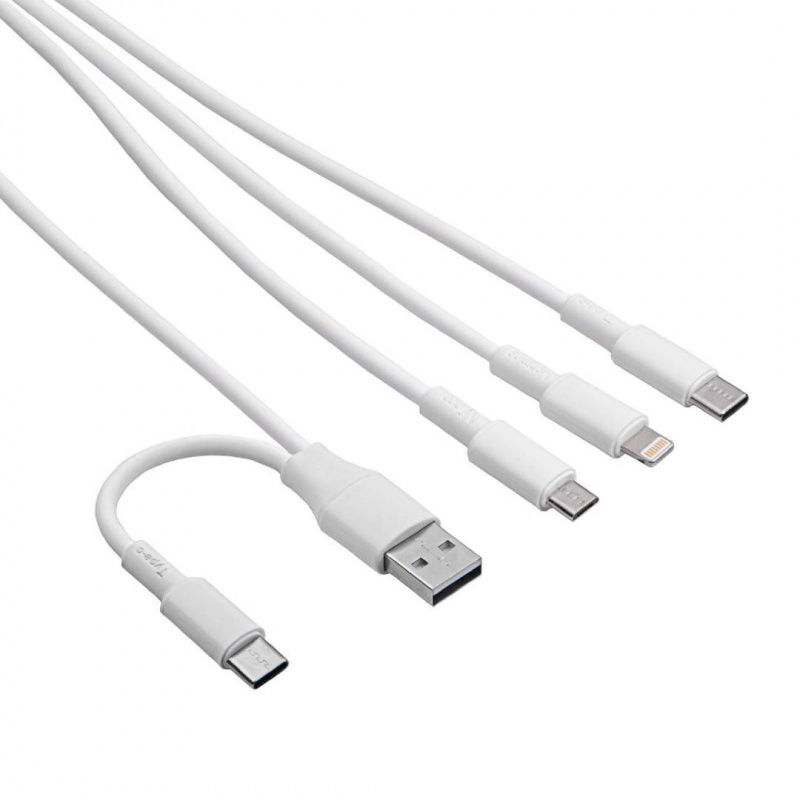 Kabel USB Akyga AK-USB-52 USB A + USB type C / micro USB B (m)