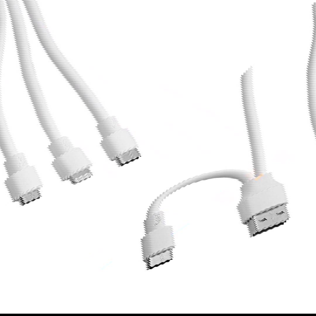 Kabel USB Akyga AK-USB-52 USB A + USB type C / micro USB B (m)