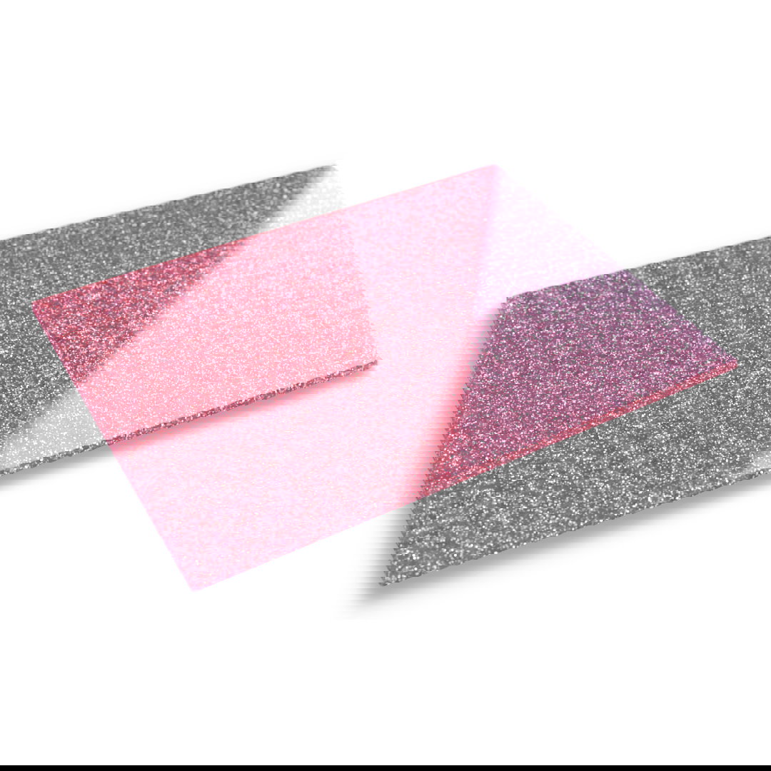 Płyta akrylowa PMMA - 3mm - 400x600mm - Glitter Pink - 1szt.