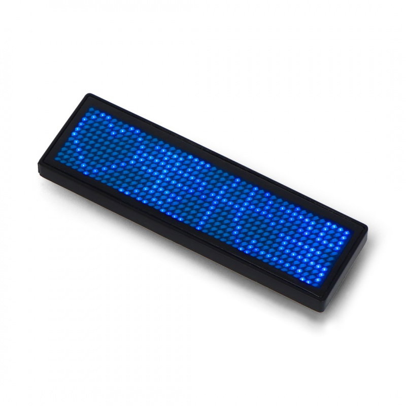 LED Name Tag Blue