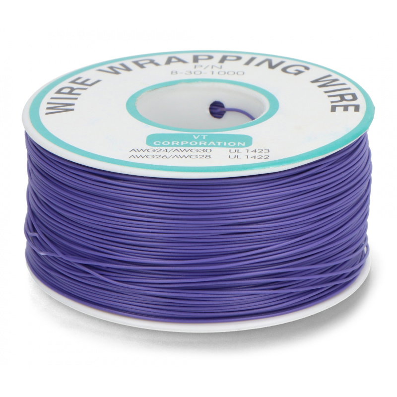 Drát z PVC 0,25 mm - fialový - role 200 m