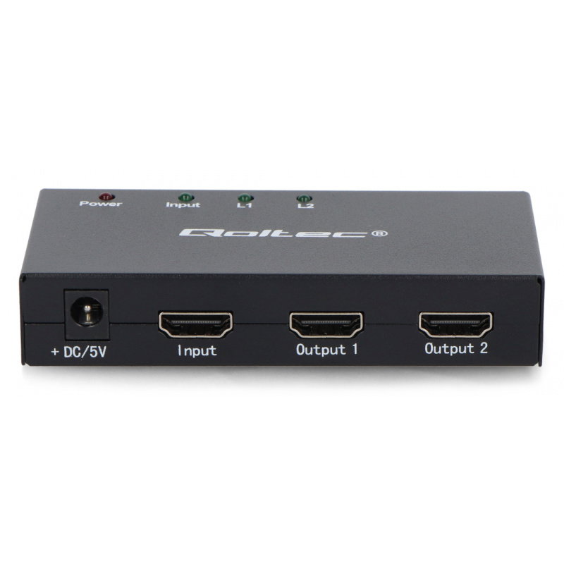 Qoltec Aktywny rozdzielacz Splitter 2 x HDMI 4K x 2K | 3.4Gb/s