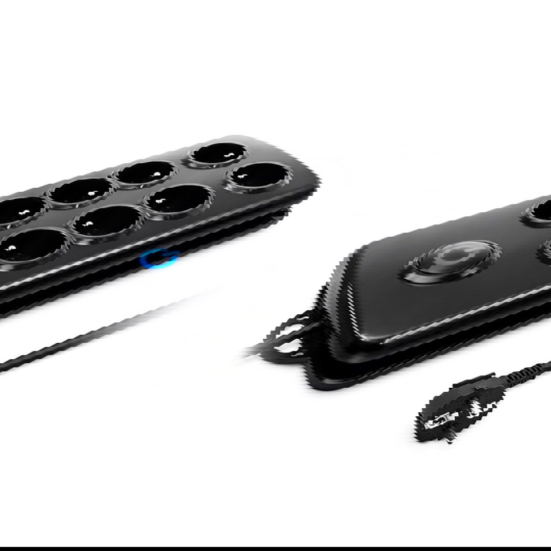 Qoltec Listwa zasilająca antyprzepięciowa | 8 gniazd | 2.5m |