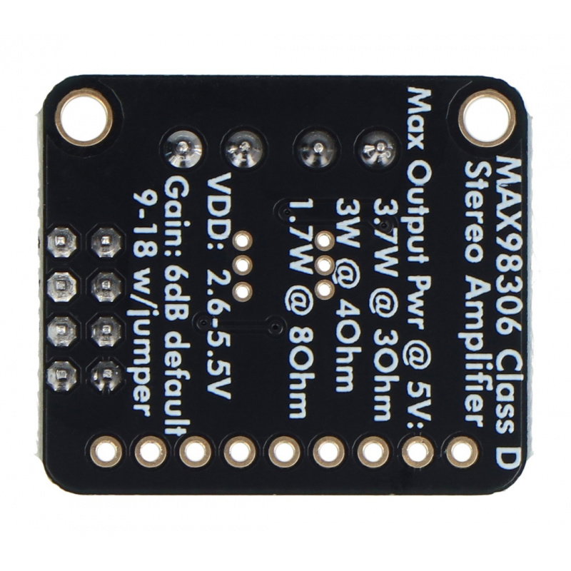 MAX98306 - audio zesilovač třídy D 3,7 W stereo - Adafruit 987