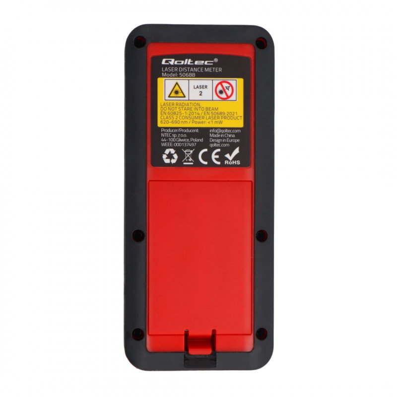 Qoltec Precyzyjny cyfrowy dalmierz laserowy z elektroniczną