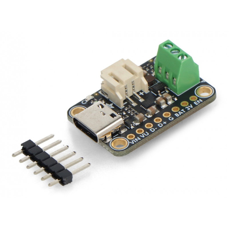 Adafruit bq25185 USB / DC / Solar Charger with 3.3V Buck Board