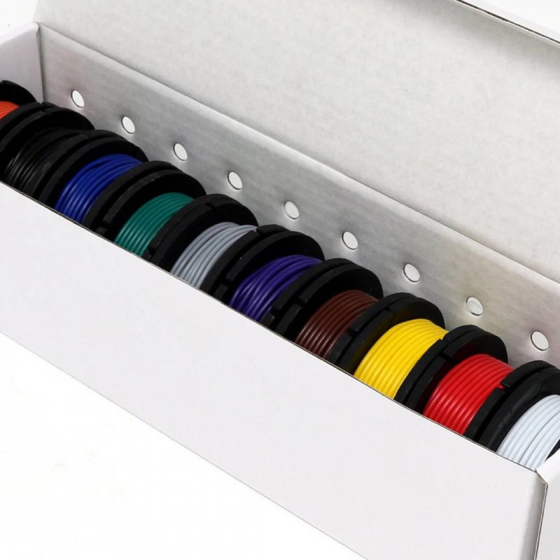 Prototyping Wire Spool Set - 10 Spool Solid Core