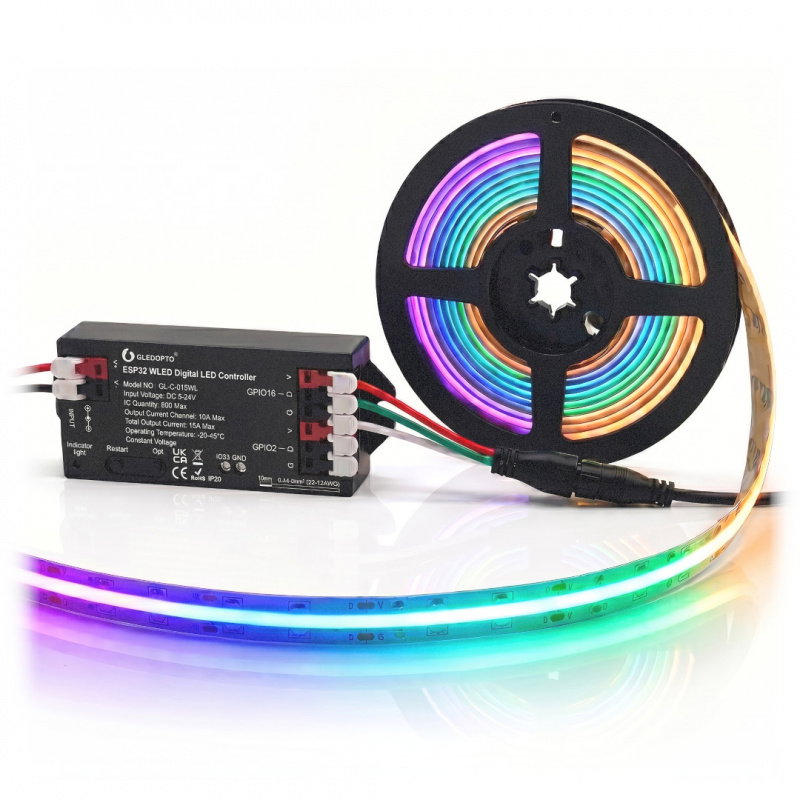 FCOB SPI RGBCCT IC WS2811 LED pásek - digitální, adresovatelný