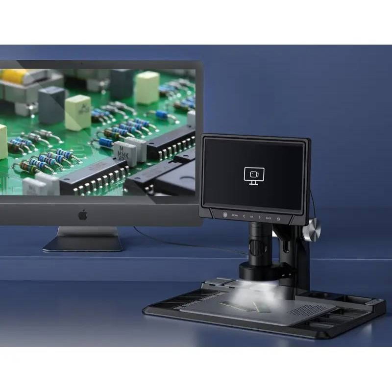 MIKROSKOP CYFROWY Z PRZYBLIŻENIEM 1600x 12MP 28LED EKRAN HD IPS
