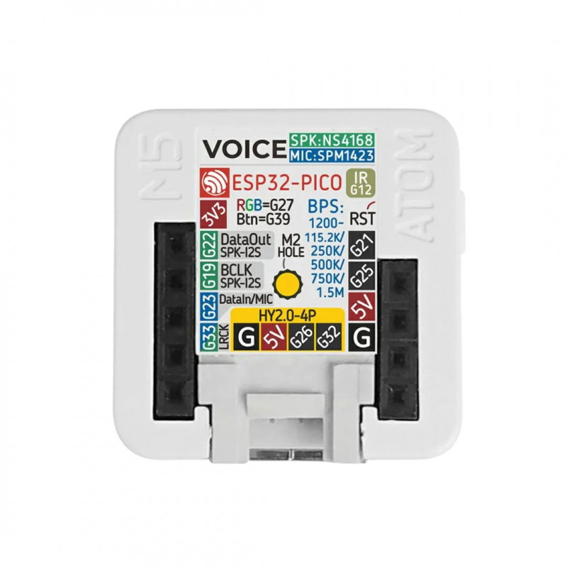 M5Atom Voice - programovatelný reproduktor - ESP32