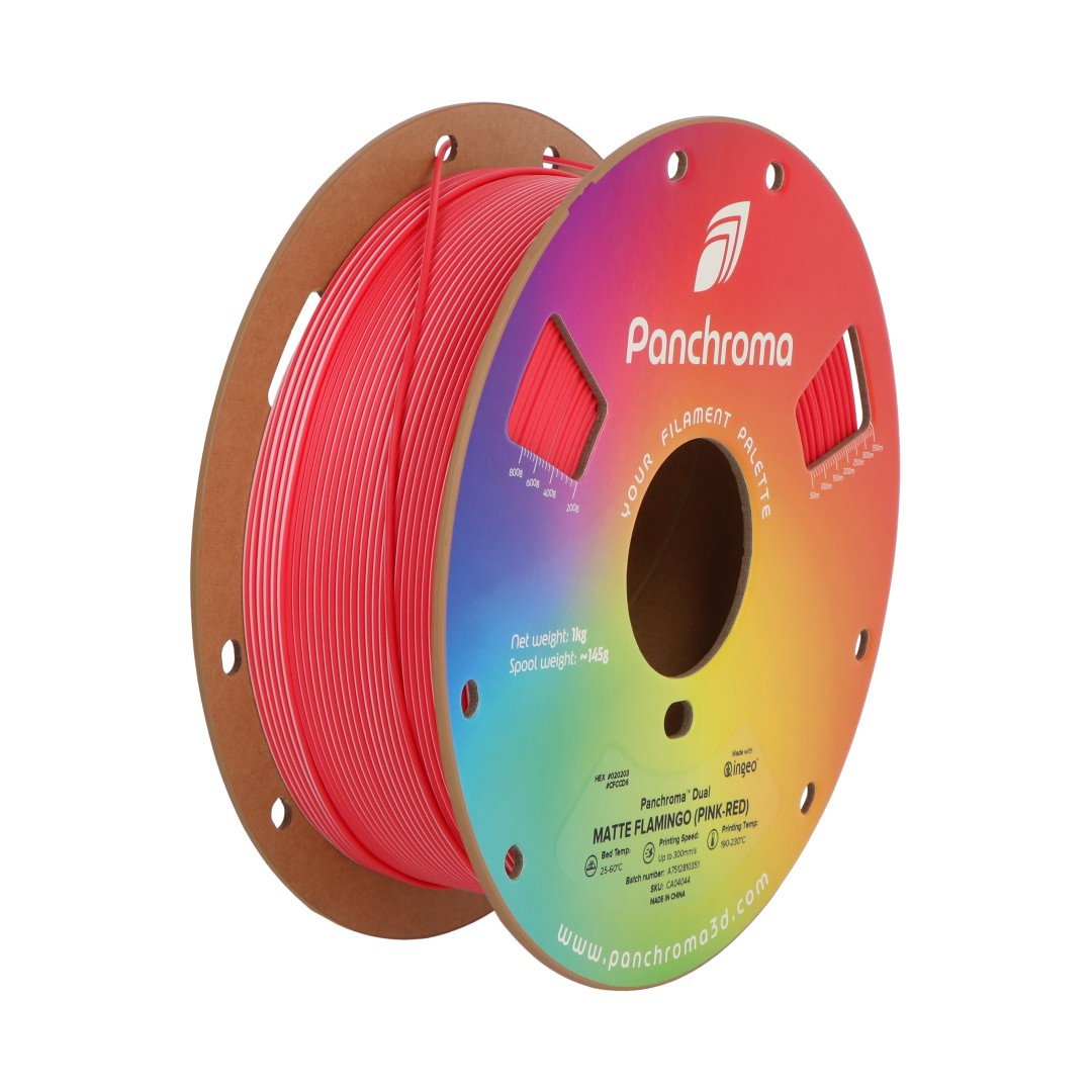 Polymaker vlákna Panchroma PLA Dual Flamingo 1,75 mm 1 kg –