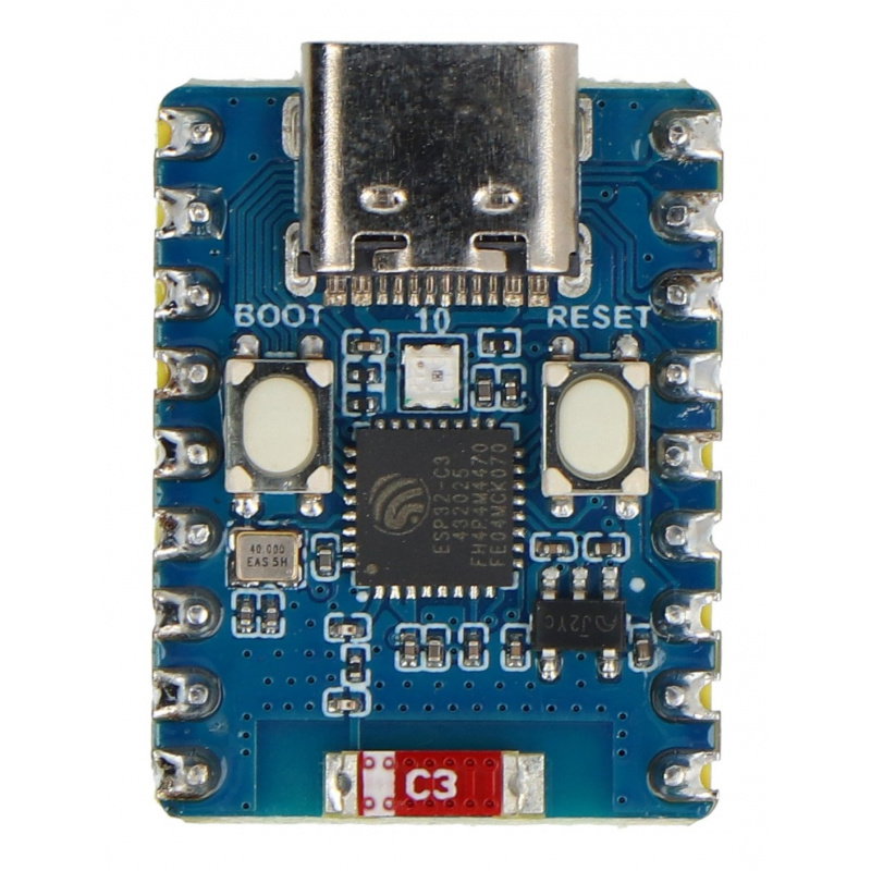 ESP32-C3-Zero-M - Vývojová deska WiFi/Bluetooth - s konektory -