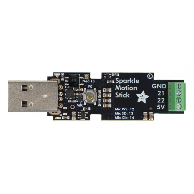 Adafruit Sparkle Motion Stick - WLED-friendly USB Stick