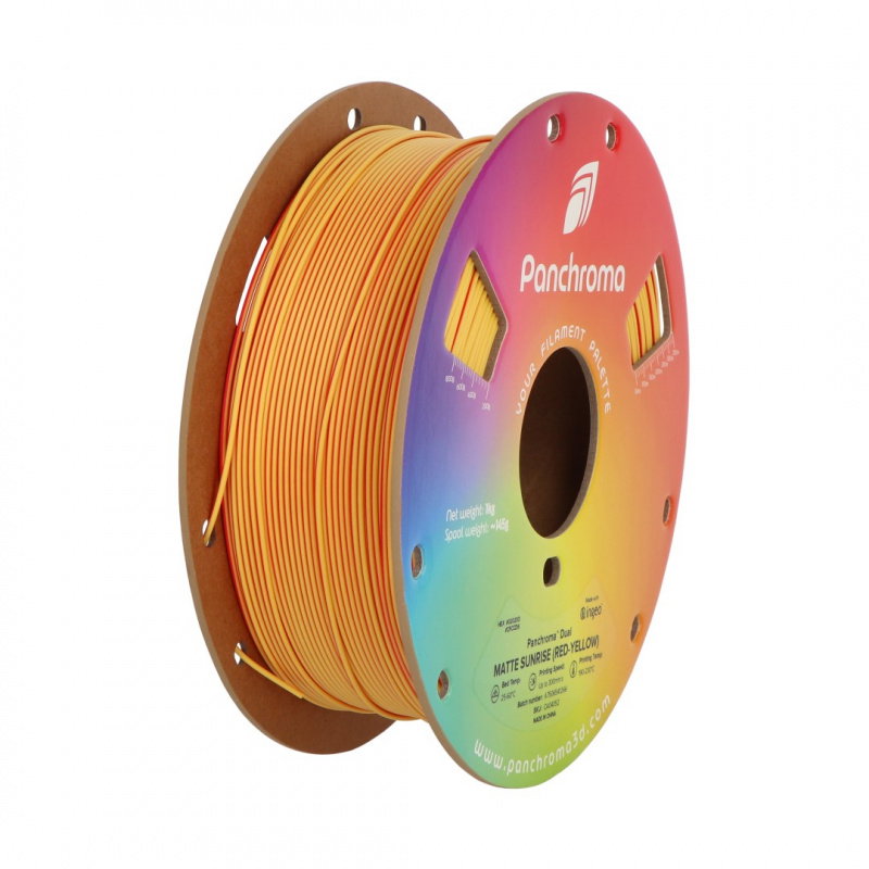 Polymaker vlákna Panchroma PLA Dual Sunrise 1,75 mm 1 kg –