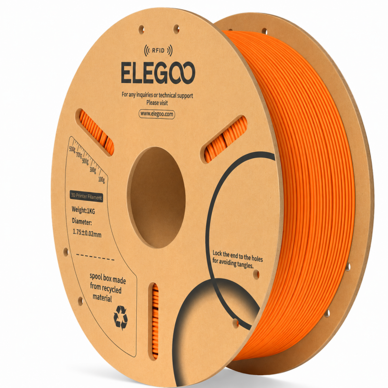 Elegoo PLA Orange 1,75 mm / 1000 g Paper Spool(RFID) 1KG Paper
