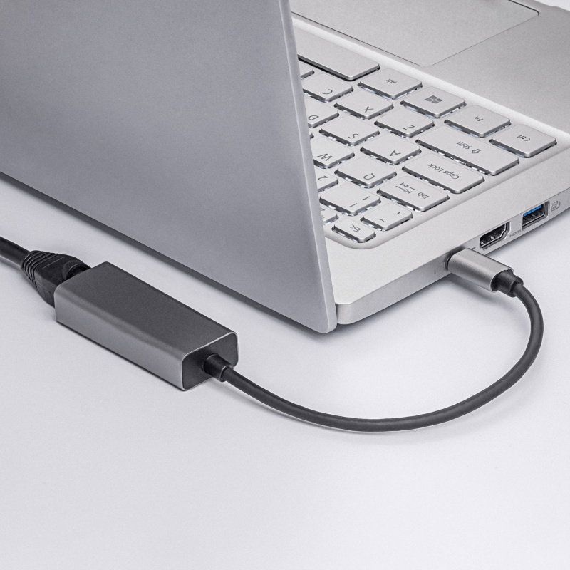 Adapter z kablem Akyga AK-AD-65 karta sieciowa USB type C (m) /