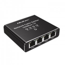 Qoltec Rozdzielacz Splitter Ethernet mini SWITCH 1x4 RJ45 |