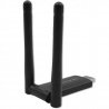 Qoltec Karta sieciowa zewnętrzna | Szybki Adapter USB DUAL - zdjęcie 3