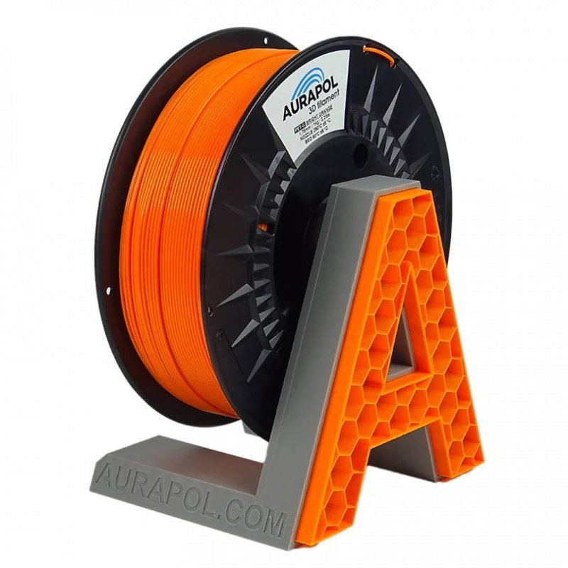 AURAPOL PLA 3D Filament Bright Orange