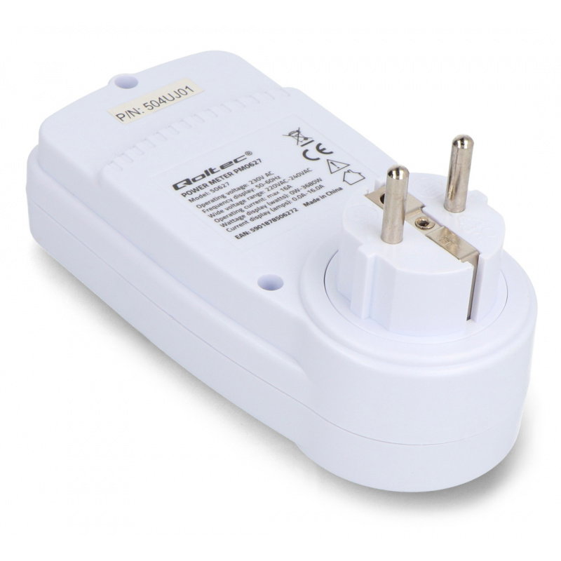 Qoltec Watomierz Licznik zużycia energii PM0626 | 3680W | 16A |