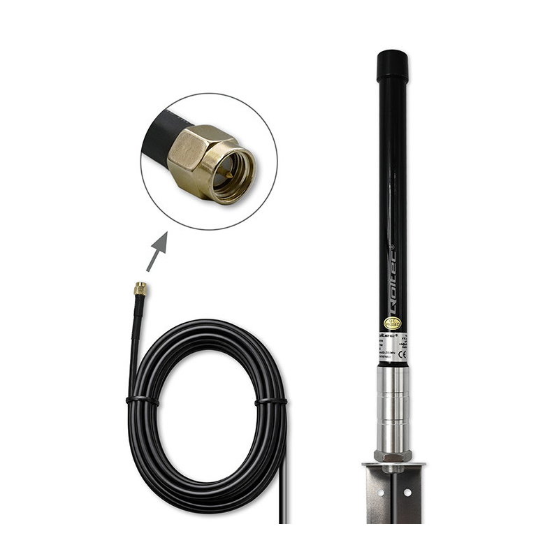 Qoltec Antena 4G LTE | 15dBi | dookólna | zewnętrzna | SMA |